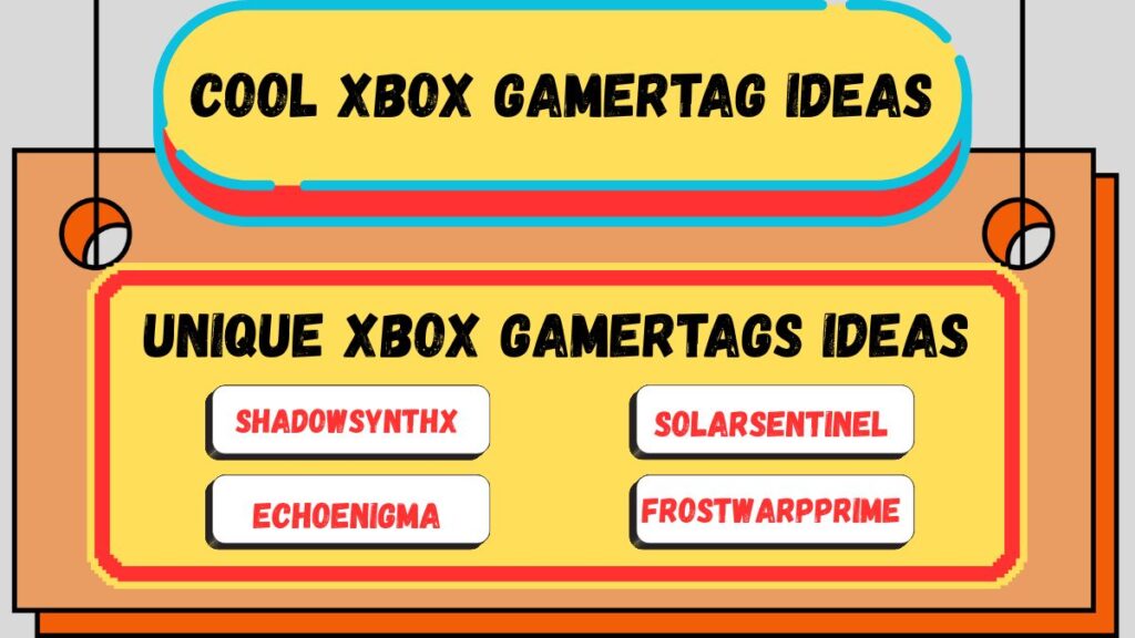 Unique Xbox Gamertags Ideas