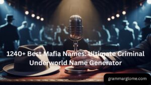 1240+ Best Mafia Names: Ultimate Criminal Underworld Name Generator