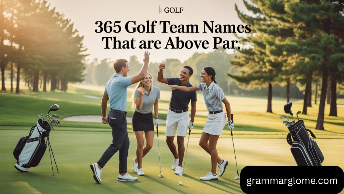 365 Golf Team Names That Are Above Par