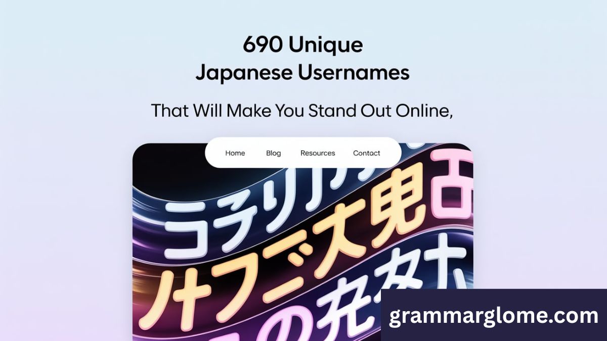 690 Unique Japanese Usernames That Will Make You Stand Out Online