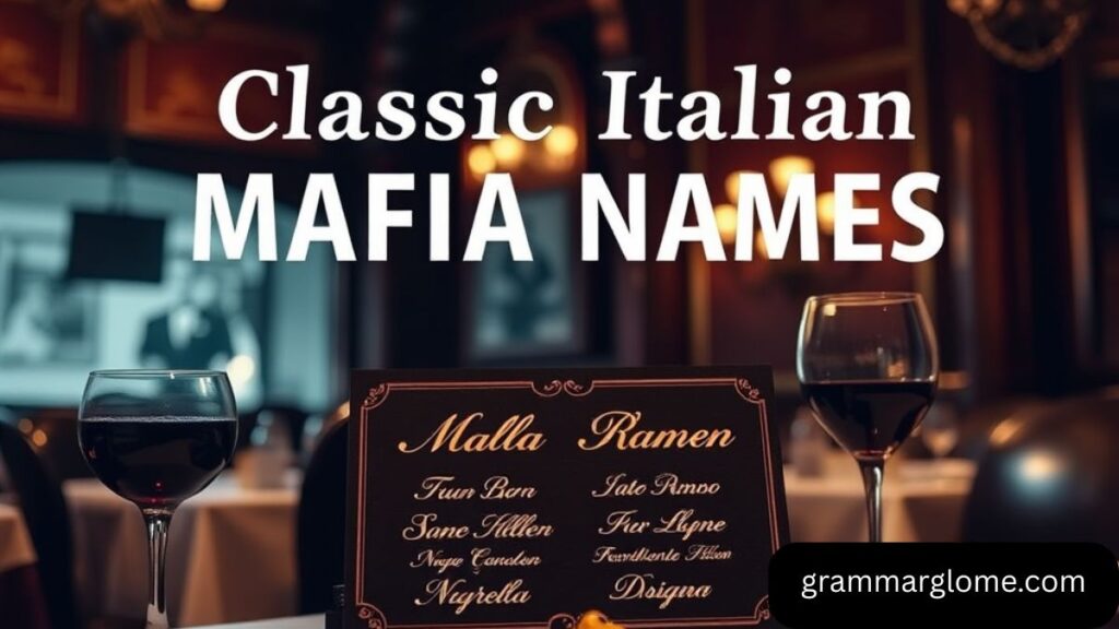 1240+ Best Mafia Names: Ultimate Criminal Underworld Name Generator
