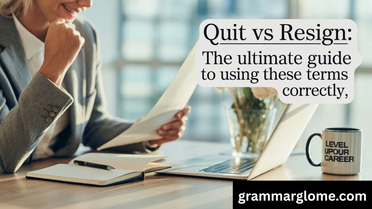 Quit vs Resign: The Ultimate Guide to Using These Terms Correctly