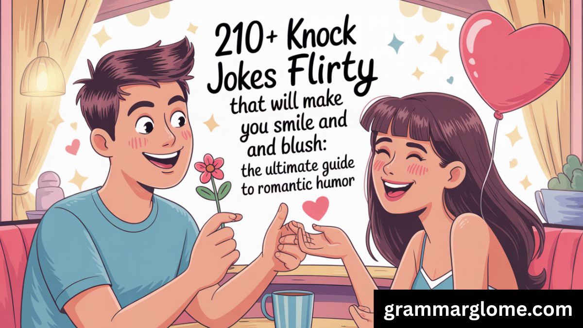 210+ Knock Knock Jokes Flirty That Will Make You Smile and Blush: The Ultimate Guide to Romantic Humor