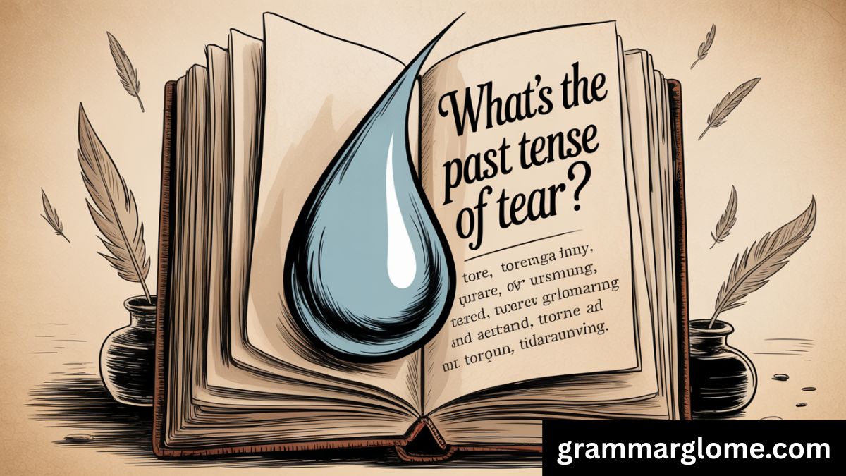 What's the Past Tense of Tear? The Complete Guide to Tore, Teared, and Torn
