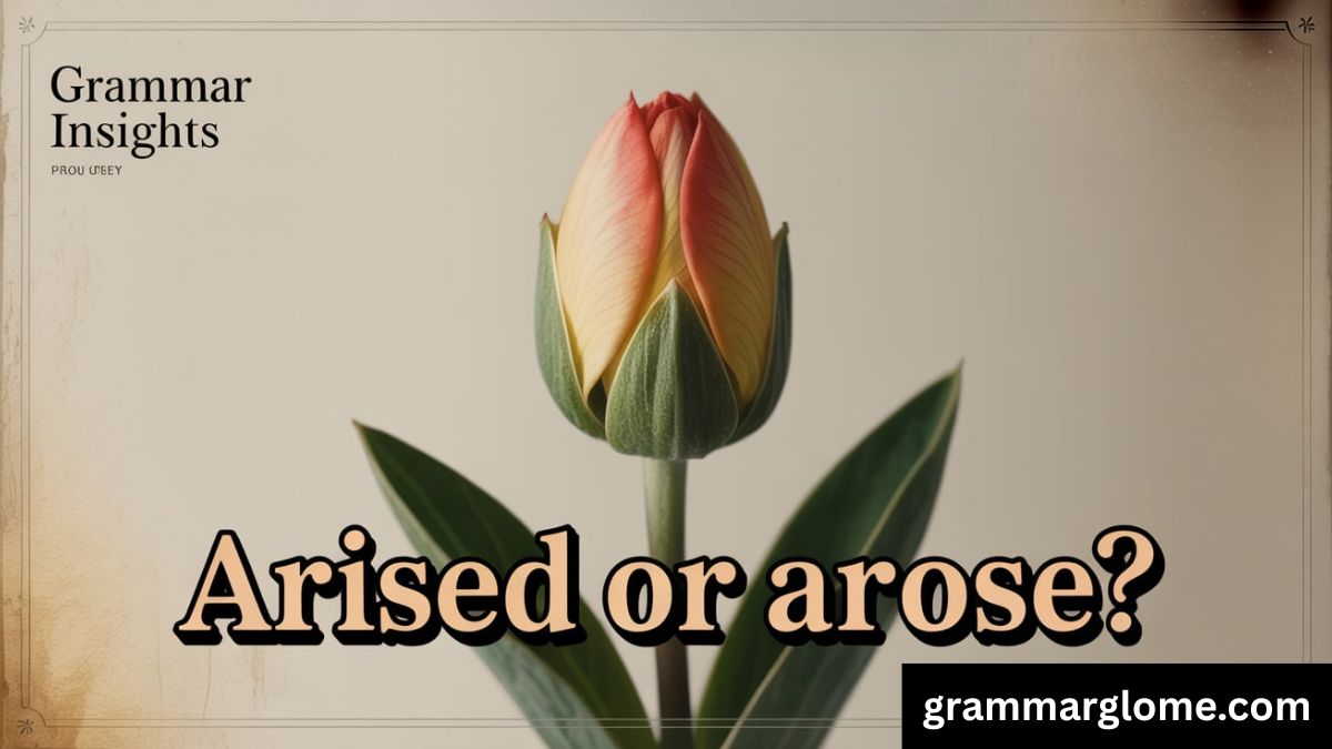 Arised or Arose: The Complete Guide to Using the Past Tense of Arise Correctly