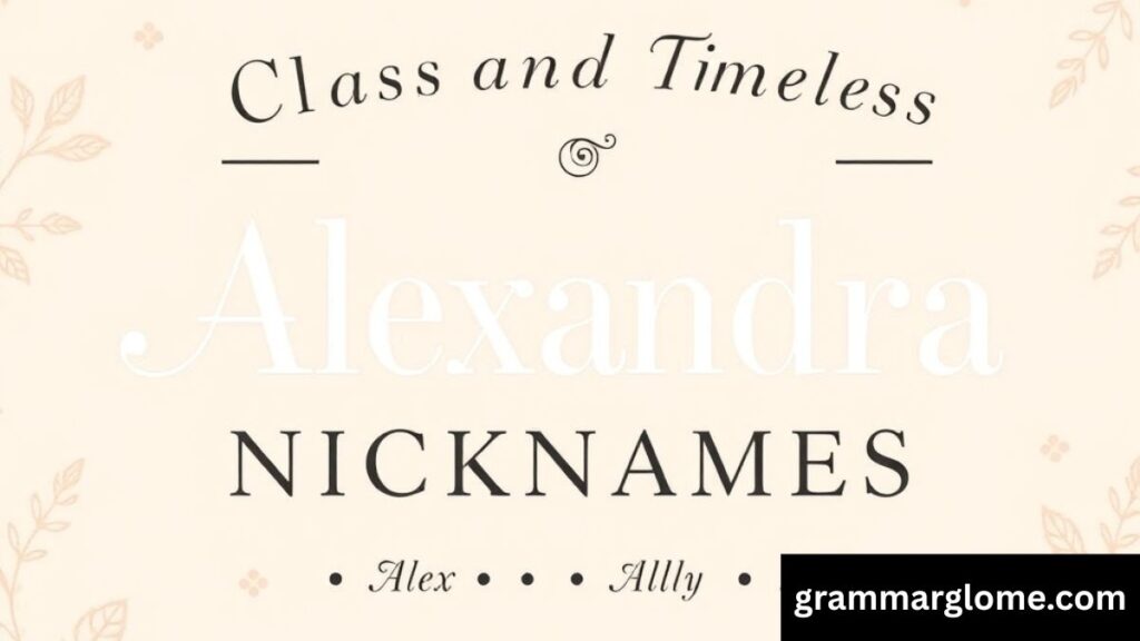 219 Nicknames for Alexandra: The Ultimate Guide to Origin, Meaning, and Creative Username Ideas
