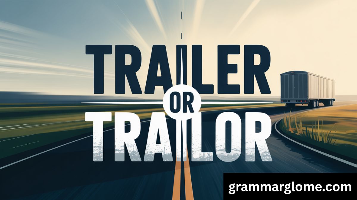 Trailer or Trailor: The Definitive Guide to Correct Spelling and Why It Matters